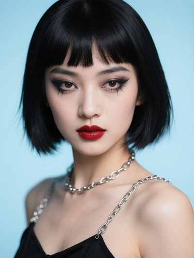 未來科技妝效果